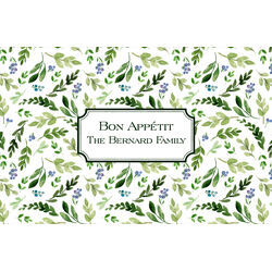 Green Sprigs and Buds Placemats